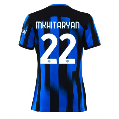 Dres Inter Milan Henrikh Mkhitaryan #22 Domaci za Žensko 2023-24 Kratak Rukav